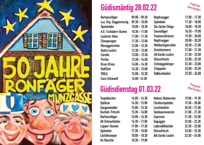 _Programm_Muenzgasse_Luzern_Fasnacht2022_FasnachtLozaernch_Mo_Di